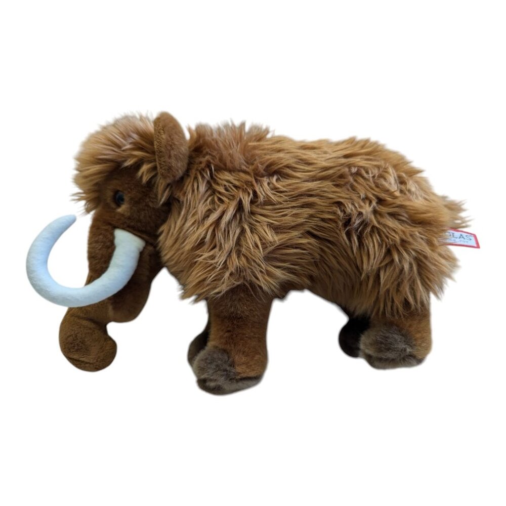 Douglas‎ woolly mammoth Everettt stuffed animal toy brown 8 in